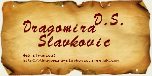 Dragomira Slavković vizit kartica